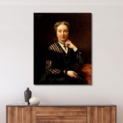 Portrait Of A Woman Léon Bonnat lbn20 canvas print 