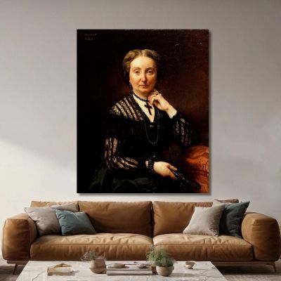 Portrait Of A Woman Léon Bonnat lbn20 canvas print 