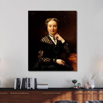 Portrait Of A Woman Léon Bonnat lbn20 canvas print 