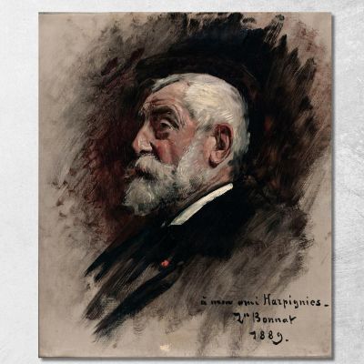 Portrait Of Henri Harpignies Léon Bonnat lbn26 canvas print 