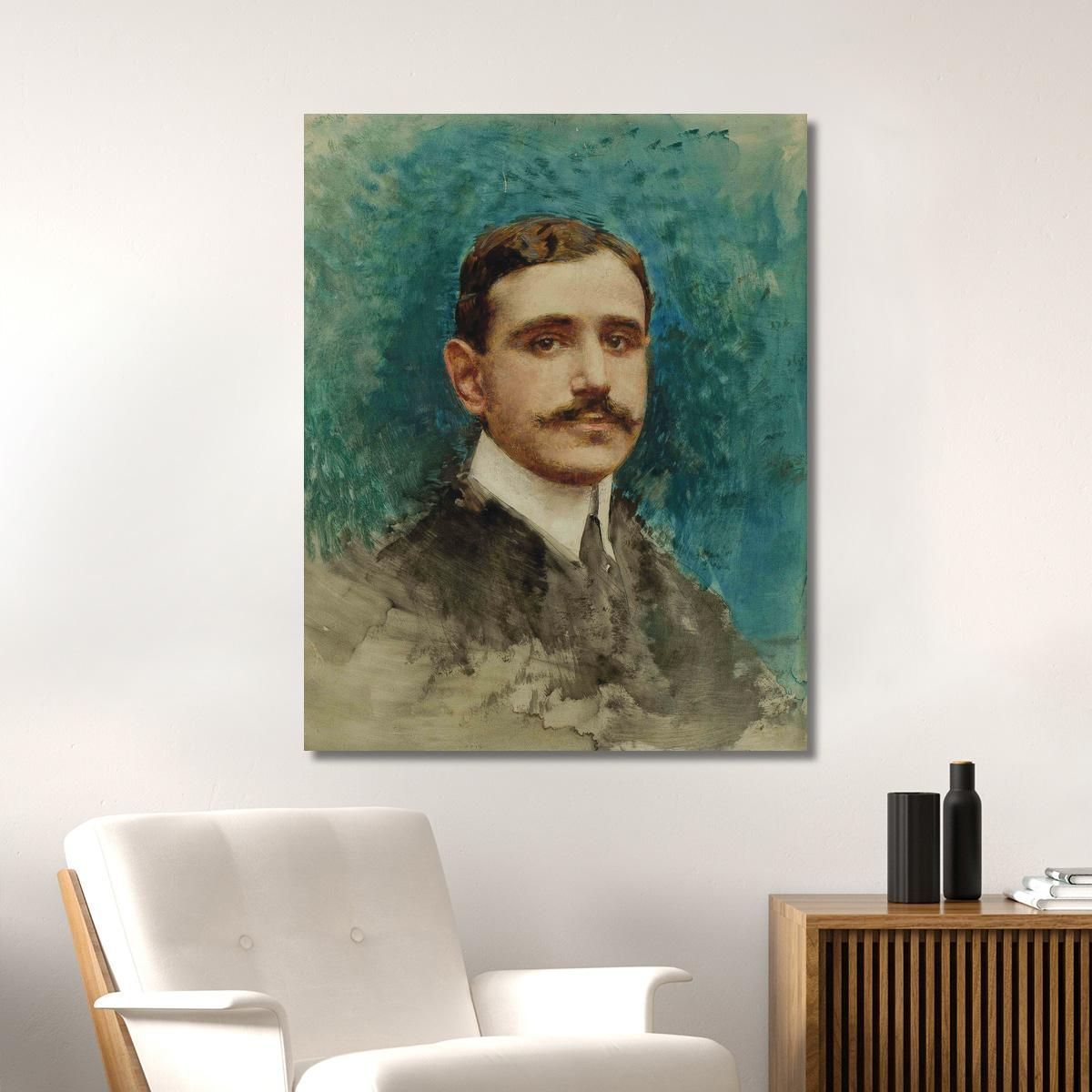 Portrait Of A Man Léon Bonnat lbn27 canvas print 