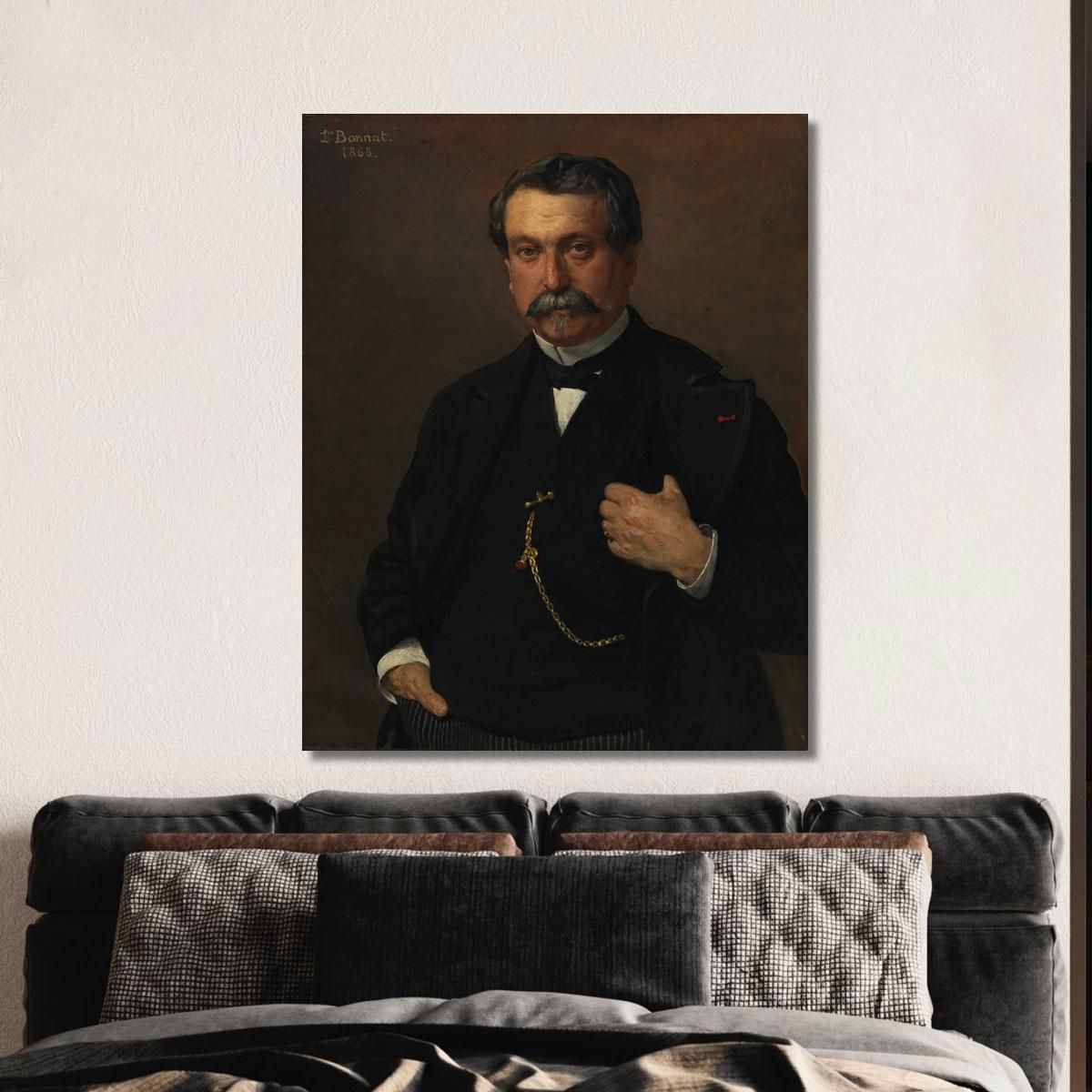 Portrait Of A Man Léon Bonnat lbn28 canvas print 