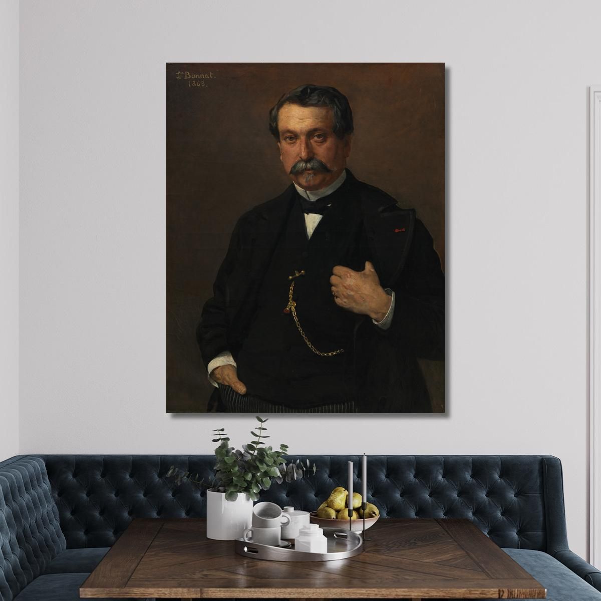 Portrait Of A Man Léon Bonnat lbn28 canvas print 