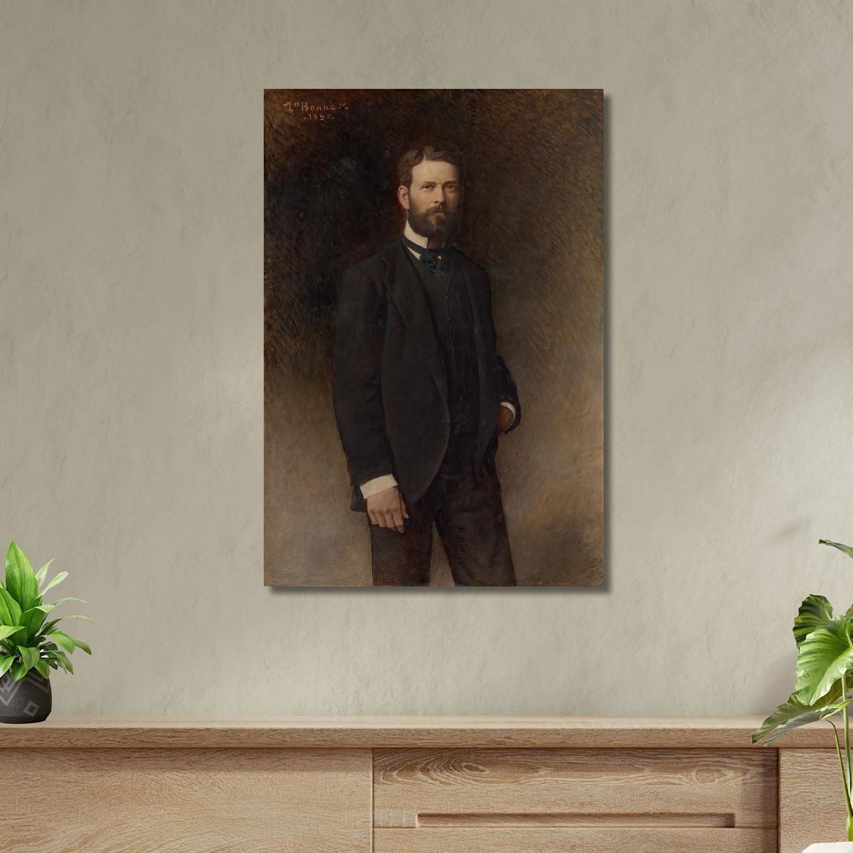 Portrait Of Henry Field Léon Bonnat lbn30 canvas print 