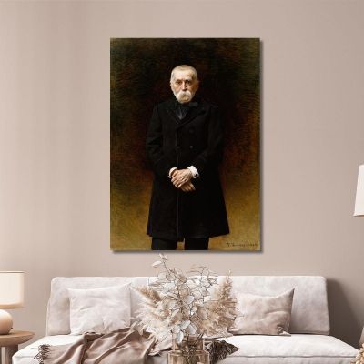 Portrait Of William T. Walters Léon Bonnat lbn34 canvas print 