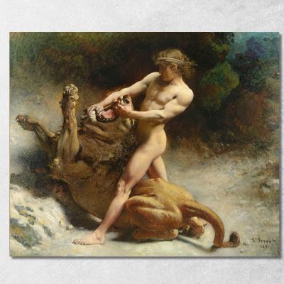 Samson'S Youth Léon Bonnat lbn36 canvas print 