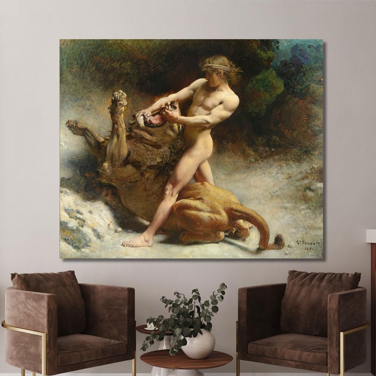 Samson'S Youth Léon Bonnat lbn36 canvas print 