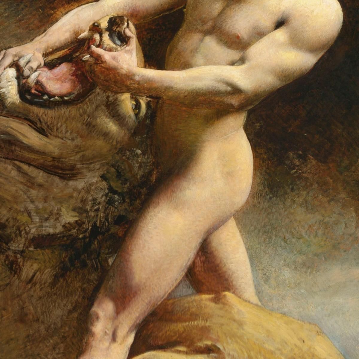 Samson'S Youth Léon Bonnat lbn36 canvas print