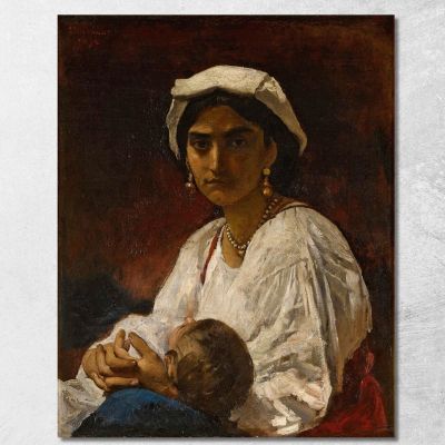 The Bandit S Wife Léon Bonnat lbn37 canvas print 