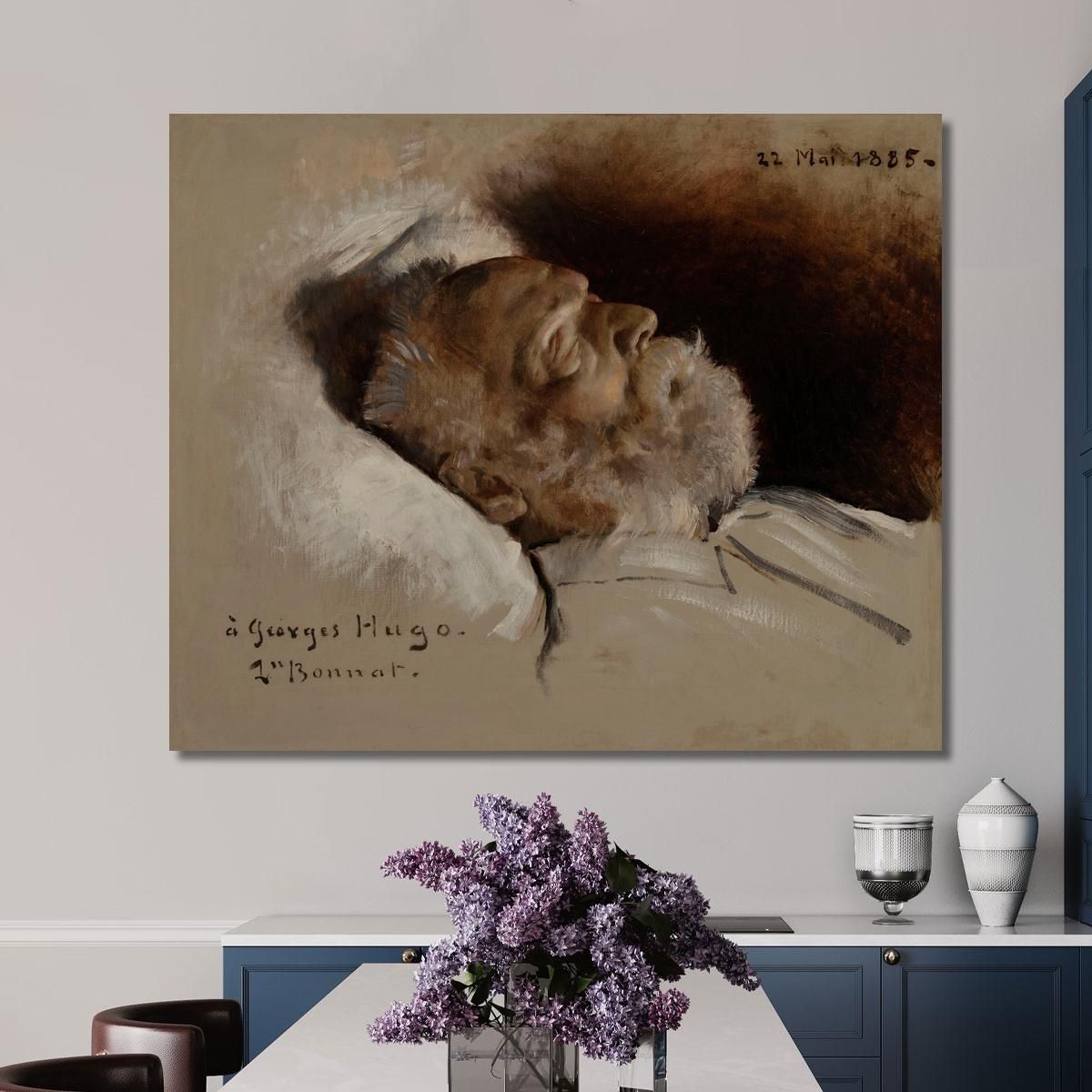 Victor Hugo On His Deathbed Léon Bonnat lbn39 canvas print 
