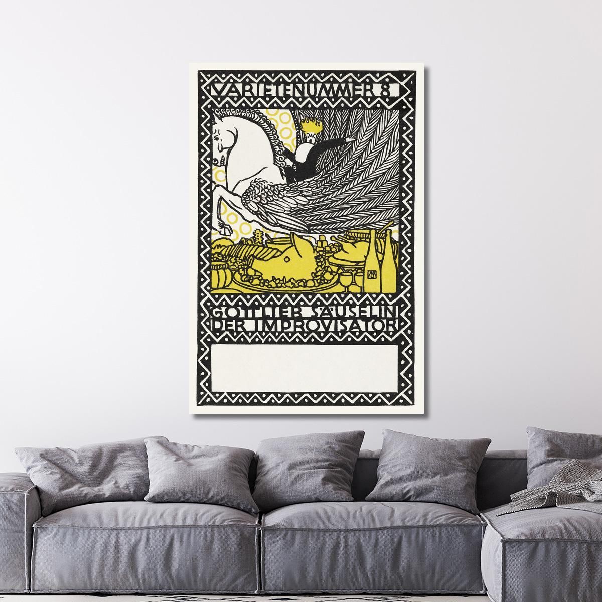 Act 8 Gottlieb Säuselin The Improviser Varietenummer 8 Moriz Jung mjn2 canvas print 
