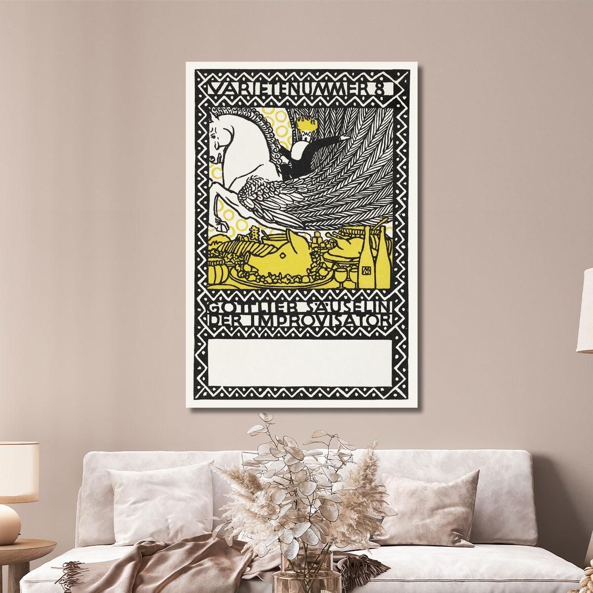 Act 8 Gottlieb Säuselin The Improviser Varietenummer 8 Moriz Jung mjn2 canvas print 