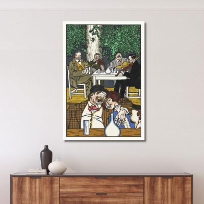 At The Heuriger At The Heuriger Moriz Jung mjn3 canvas print 