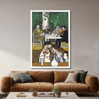 At The Heuriger At The Heuriger Moriz Jung mjn3 canvas print 