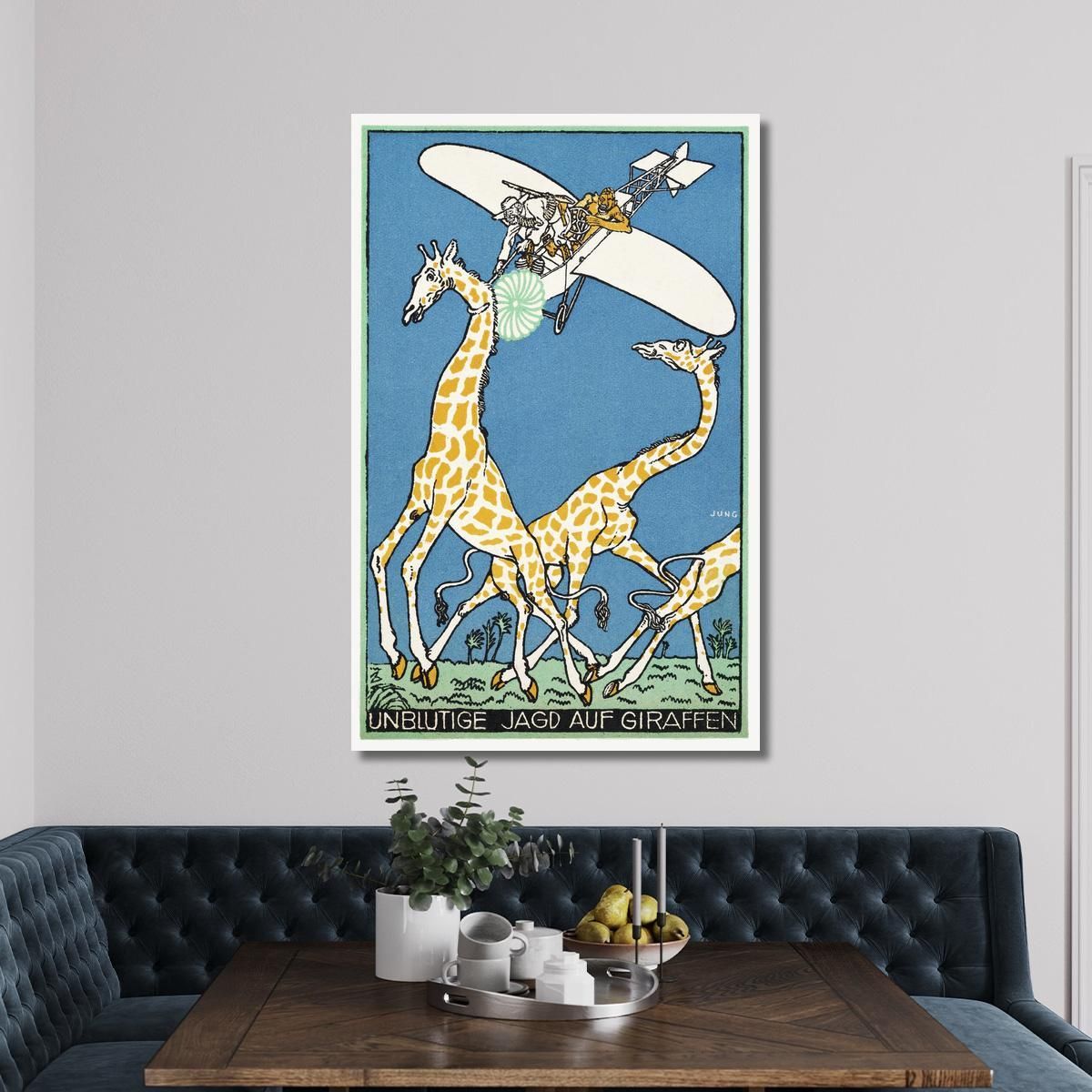 Bloodless Giraffe Hunt Bloodless Giraffe Hunt Moriz Jung mjn5 canvas print 
