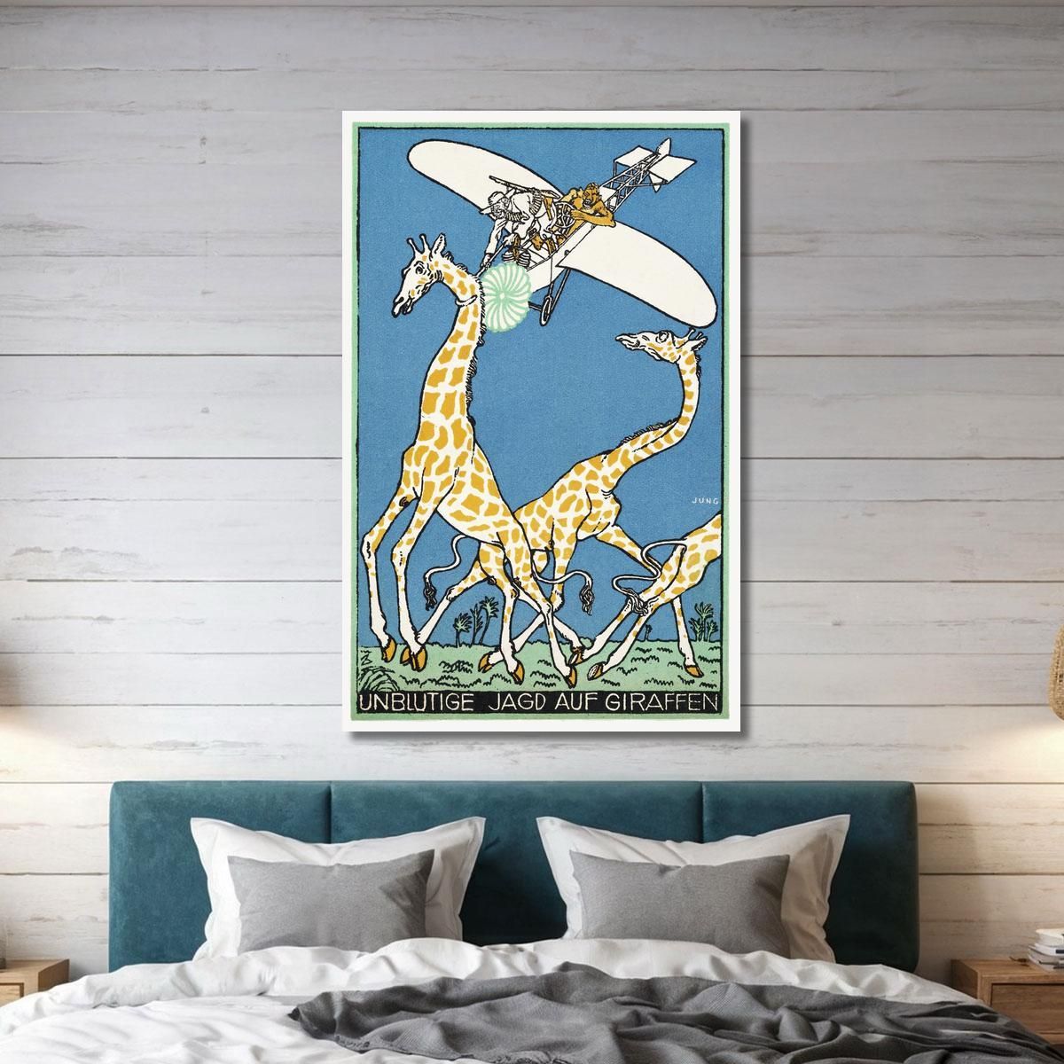 Bloodless Giraffe Hunt Bloodless Giraffe Hunt Moriz Jung mjn5 canvas print 
