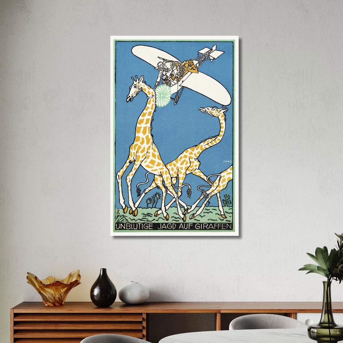 Bloodless Giraffe Hunt Bloodless Giraffe Hunt Moriz Jung mjn5 canvas print 
