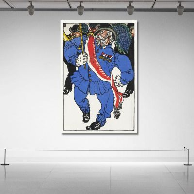 Consecration Of The Colors Fahnenweihe Moriz Jung mjn7 canvas print 