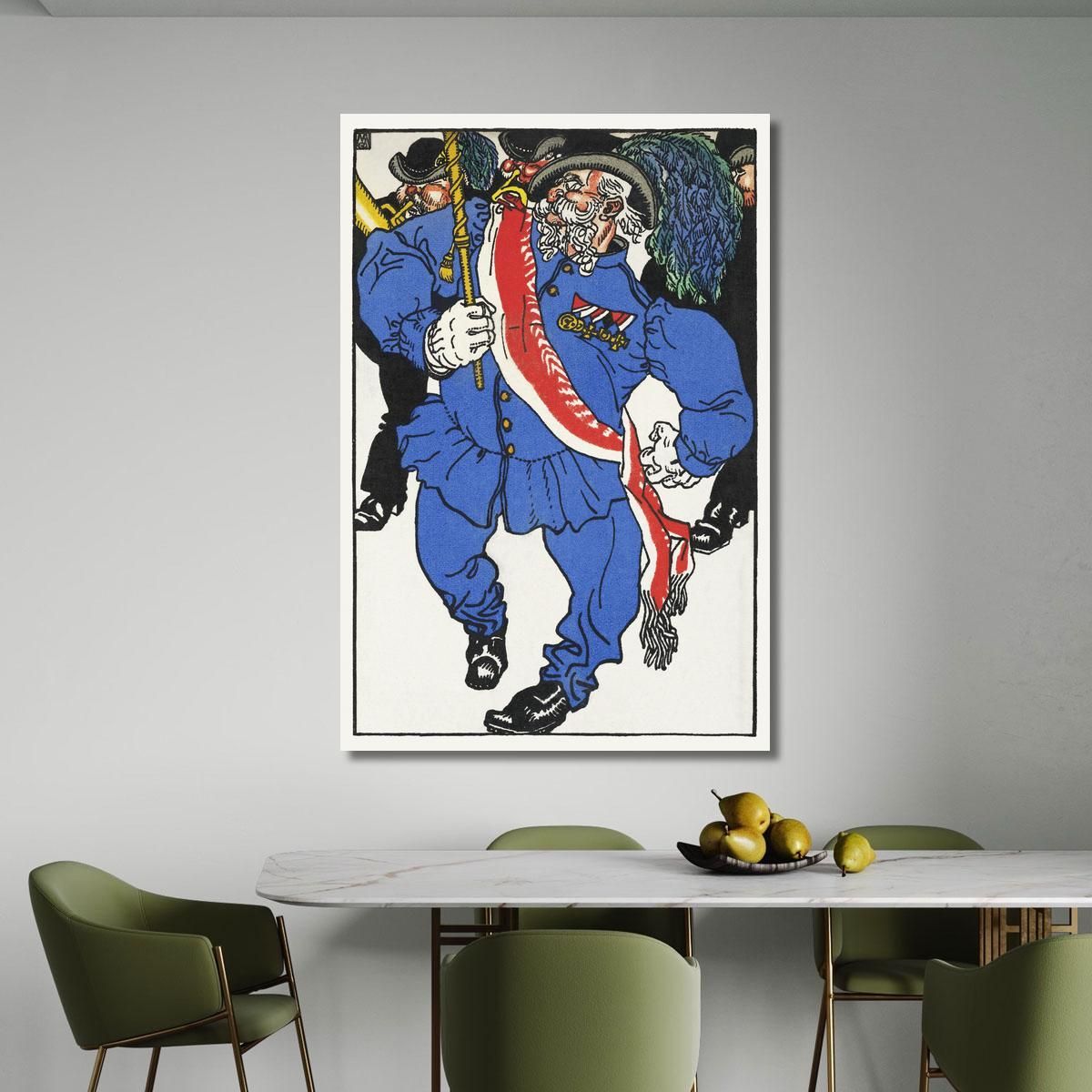 Consecration Of The Colors Fahnenweihe Moriz Jung mjn7 canvas print 