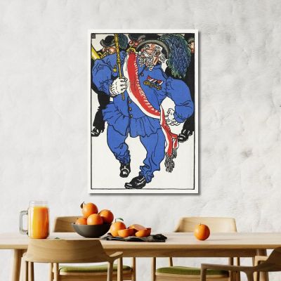 Consecration Of The Colors Fahnenweihe Moriz Jung mjn7 canvas print 