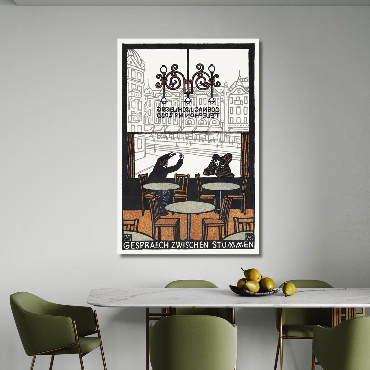 Conversation Between Mutes Conversation Between Mutes Moriz Jung mjn8 canvas print 