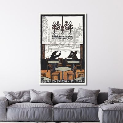 Conversation Between Mutes Conversation Between Mutes Moriz Jung mjn8 canvas print 