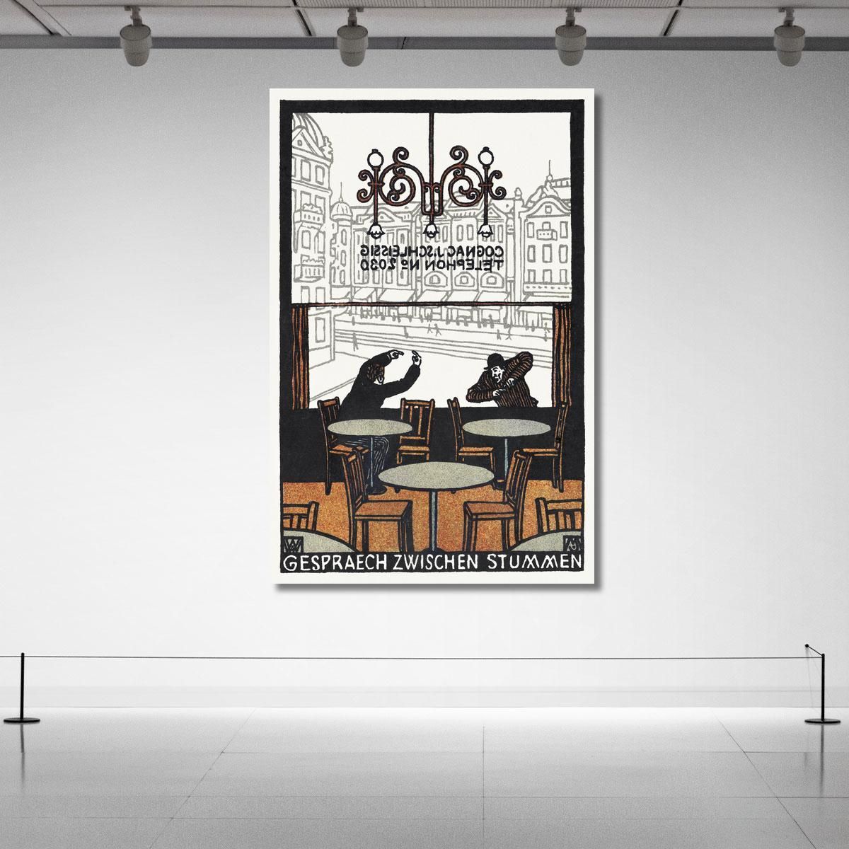Conversation Between Mutes Conversation Between Mutes Moriz Jung mjn8 canvas print 