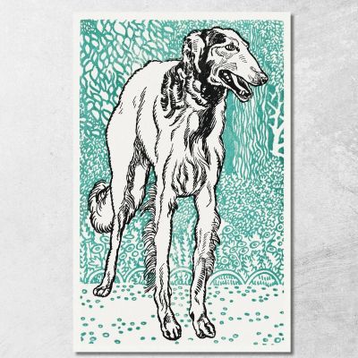 Greyhound 1912 2 Moriz Jung mjn16 canvas print 