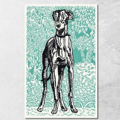 Greyhound 1912 3 Moriz Jung mjn17 canvas print 