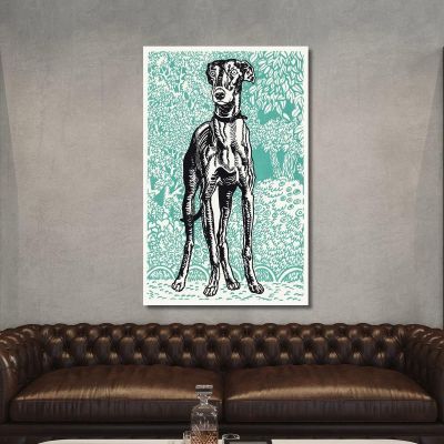 Greyhound 1912 3 Moriz Jung mjn17 canvas print 