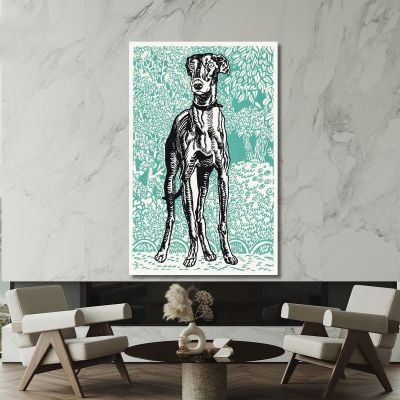 Greyhound 1912 3 Moriz Jung mjn17 canvas print 