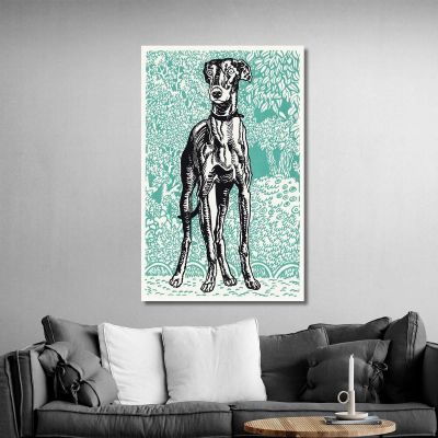 Greyhound 1912 3 Moriz Jung mjn17 canvas print 