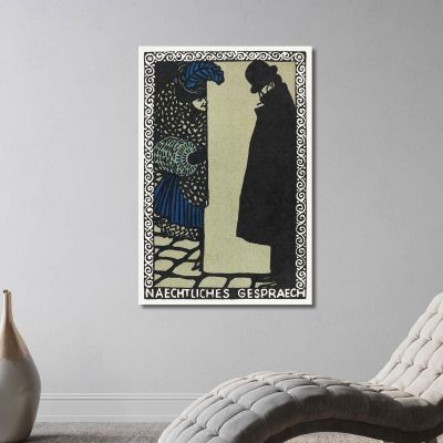 Nightly Conversations Nightly Conversations Moriz Jung mjn19 canvas print 