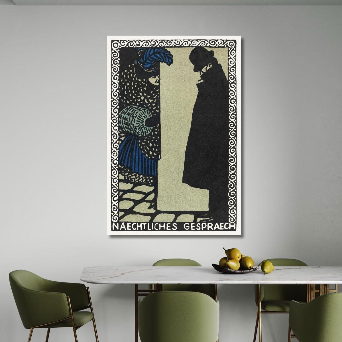 Nightly Conversations Nightly Conversations Moriz Jung mjn19 canvas print 