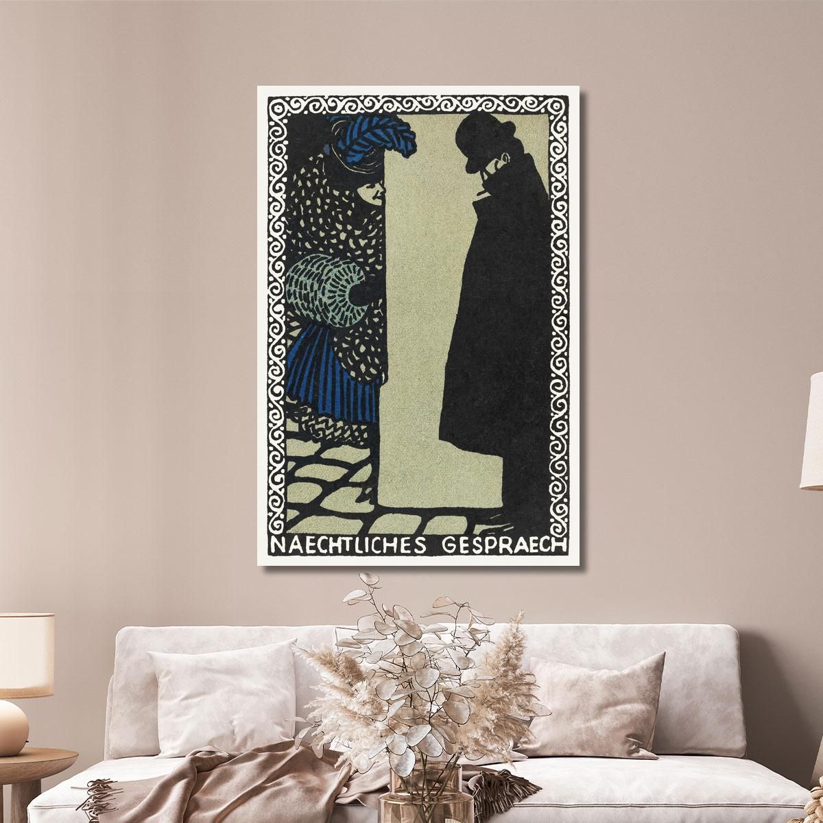 Nightly Conversations Nightly Conversations Moriz Jung mjn19 canvas print 