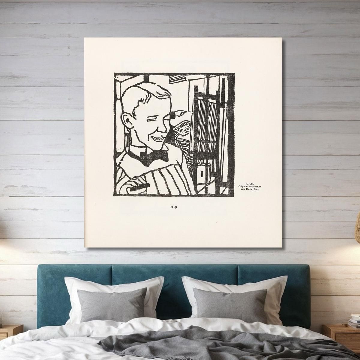 Portrait Moriz Jung mjn23 canvas print 