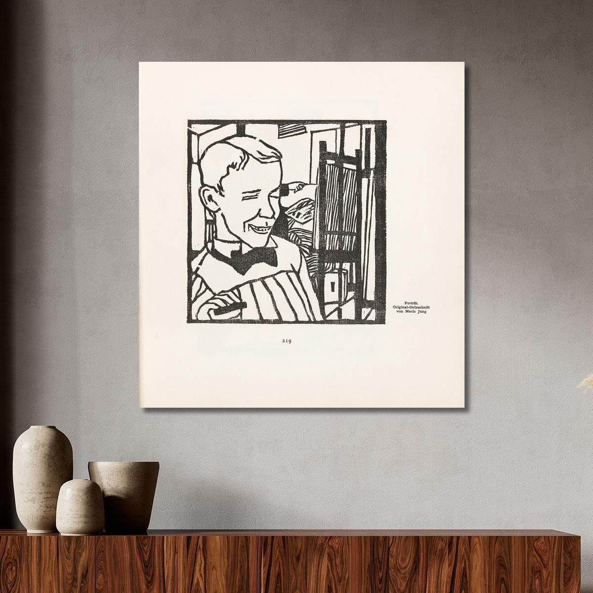 Portrait Moriz Jung mjn23 canvas print 