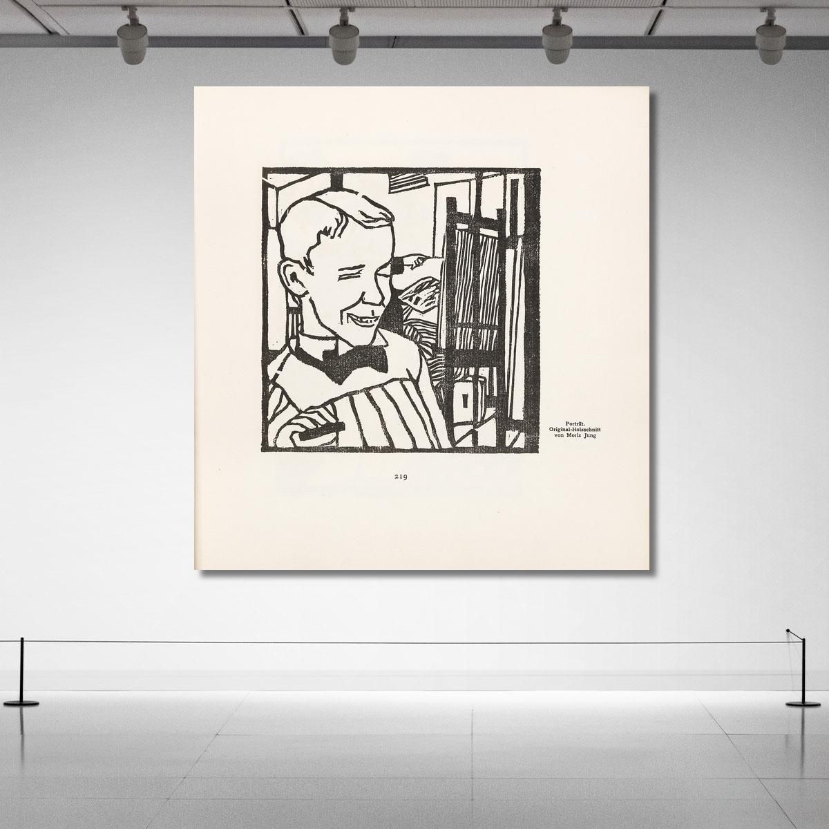 Portrait Moriz Jung mjn23 canvas print 