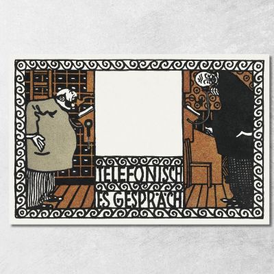 Telephone Conversation Telephone Conversation Moriz Jung mjn27 canvas print 