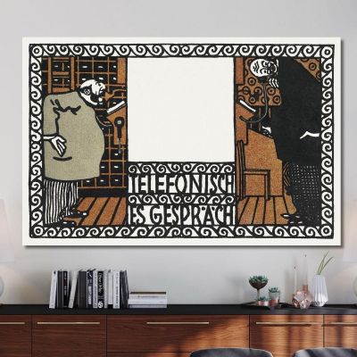 Telephone Conversation Telephone Conversation Moriz Jung mjn27 canvas print 