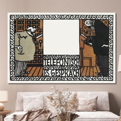 Telephone Conversation Telephone Conversation Moriz Jung mjn27 canvas print 