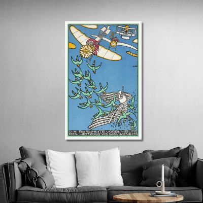 The Duke Of Gramatneiss'S Famous Pack Of Birds Moriz Jung mjn30 canvas print 