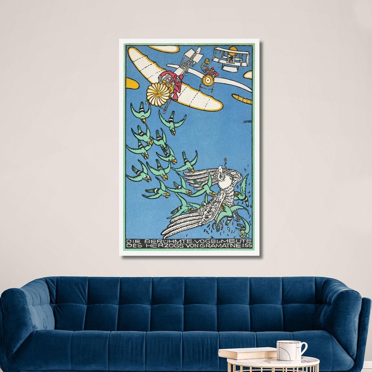 The Duke Of Gramatneiss'S Famous Pack Of Birds Moriz Jung mjn30 canvas print 