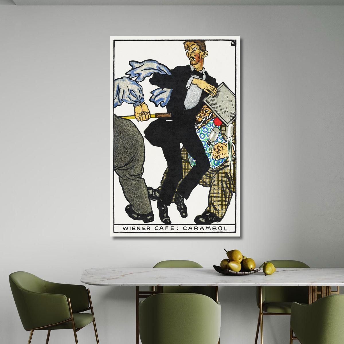 Viennese Café Carambole Viennese Café Carabol Moriz Jung mjn43 canvas print 