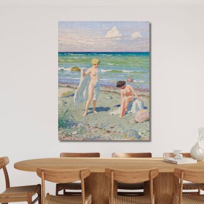 After The Swim Paul Fischer pfs2 canvas print 