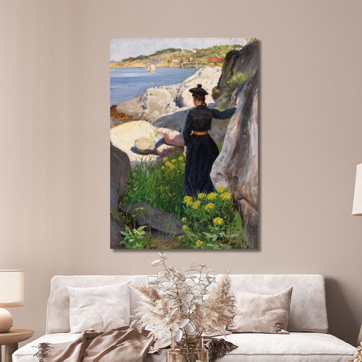 On The Coast Paul Fischer pfs20 canvas print 