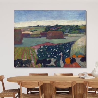 Haystacks In Brittany Paul Gauguin pgg31 canvas print 