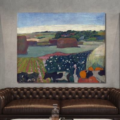 Haystacks In Brittany Paul Gauguin pgg31 canvas print 