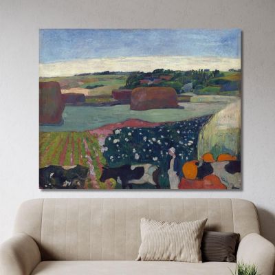 Haystacks In Brittany Paul Gauguin pgg31 canvas print 