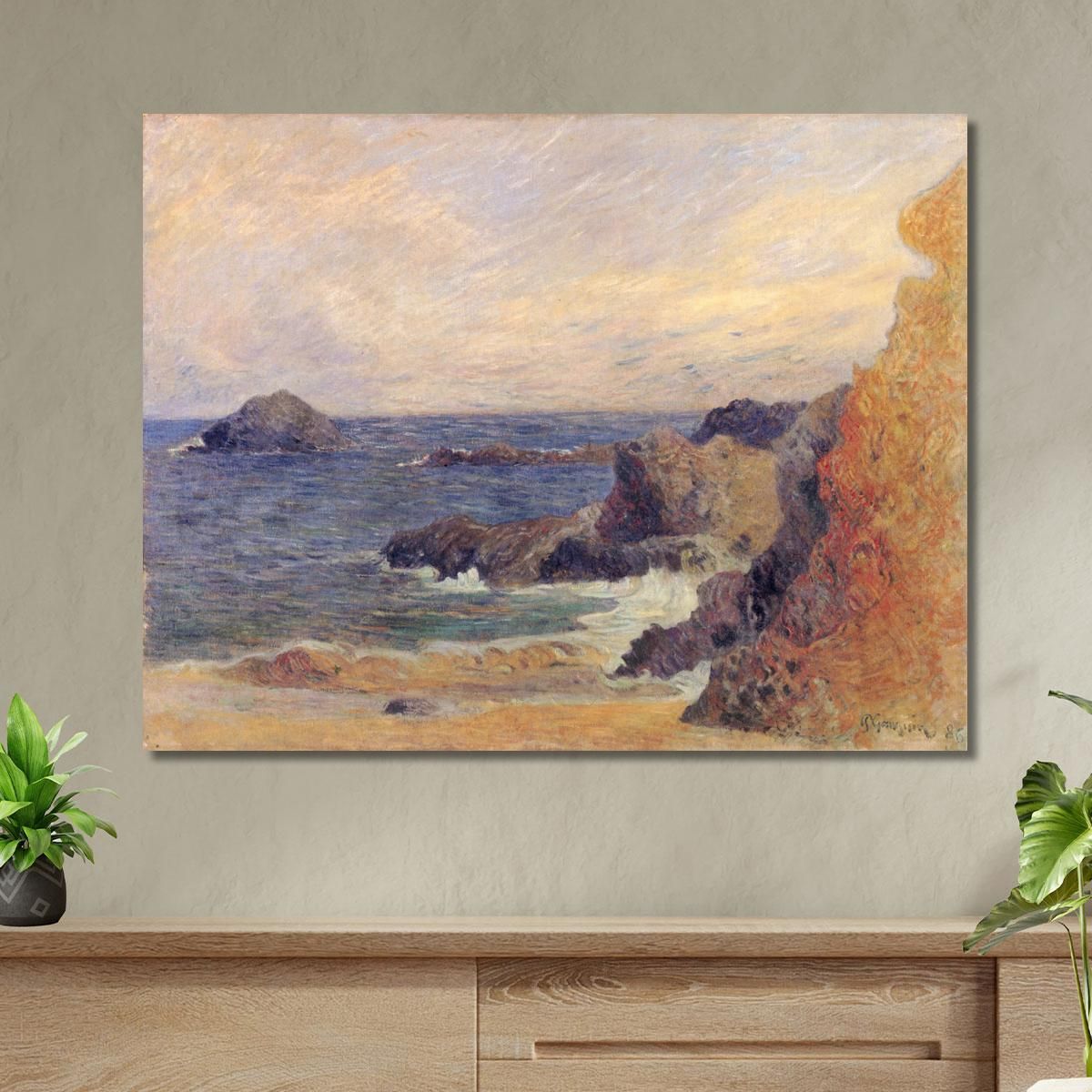 The Rocky Coast Or Rocks By The Sea Paul Gauguin pgg39 canvas print 